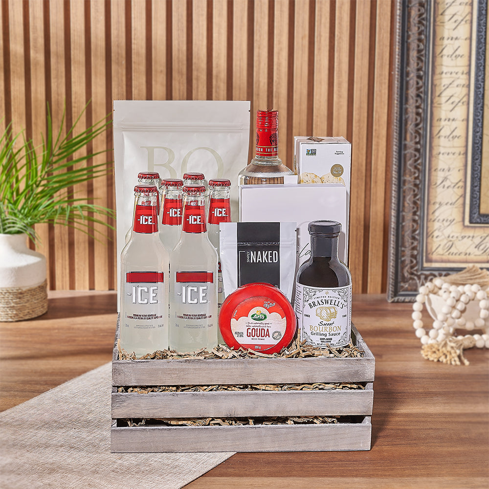 Elevate your party with our Chocolate & Cheese Celebration Gift Set, California delivery