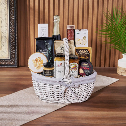 Cheese, Chutney & Champagne Gift Set, champagne gift, champagne, sparkling wine gift, sparkling wine, charcuterie gift, charcuterie, California delivery
