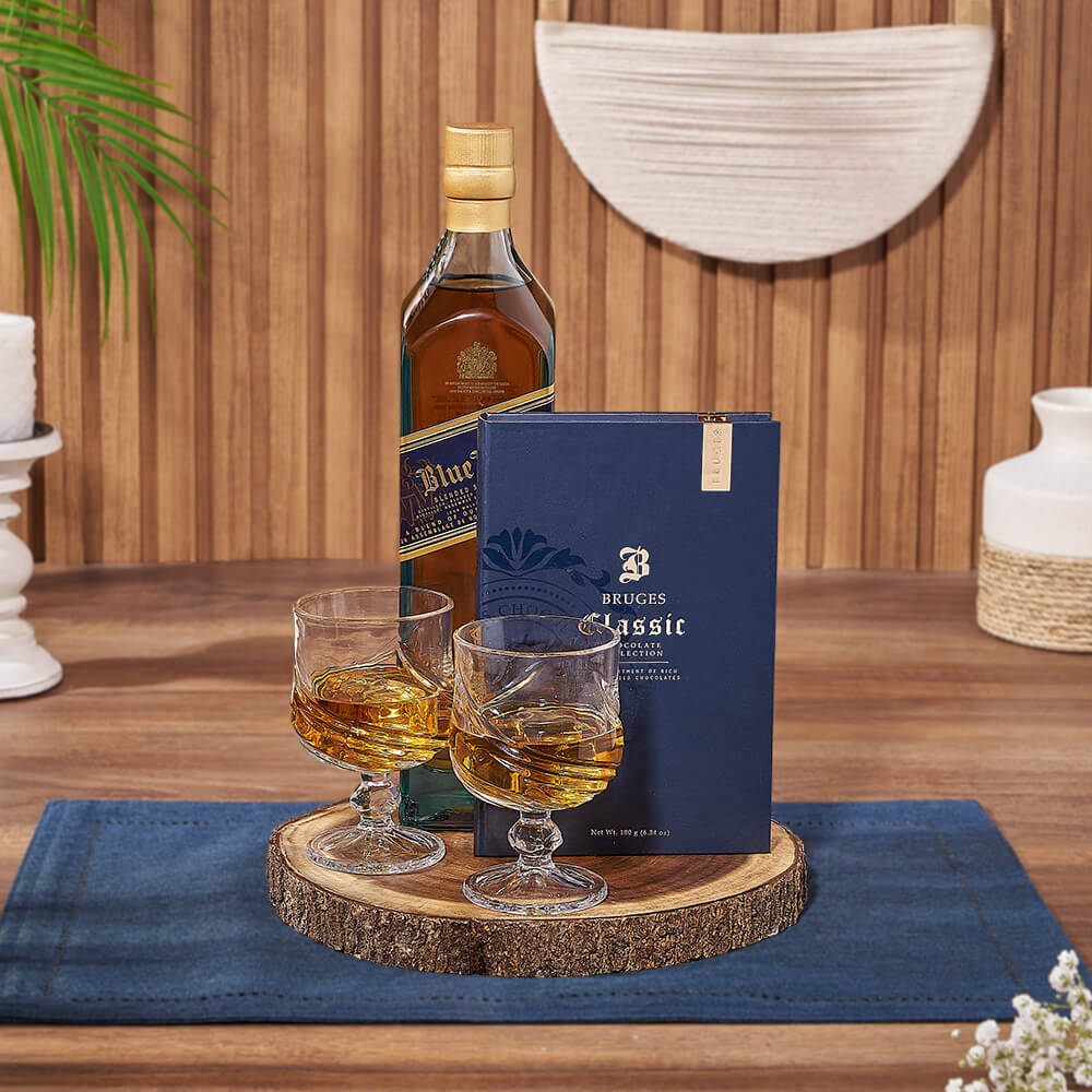 Chocolate & Liquor Sharing Gift Set, liquor gift, liquor, chocolate gift, chocolate, California delivery