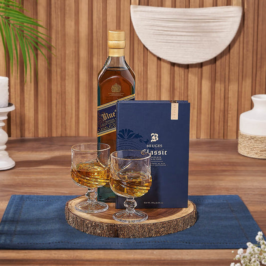 Chocolate & Liquor Sharing Gift Set, liquor gift, liquor, chocolate gift, chocolate, California delivery