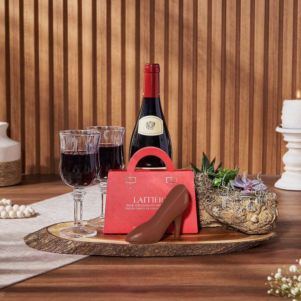 Eternal Love Wine Gift Set, wine gift, wine, plant gift, plant, California delivery