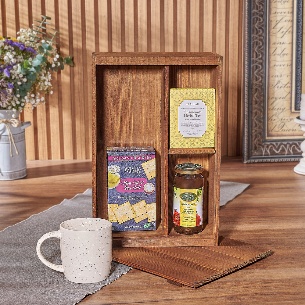 Kosher Teatime for One Gift Box from California Baskets - Tea Gift Set - California Delivery