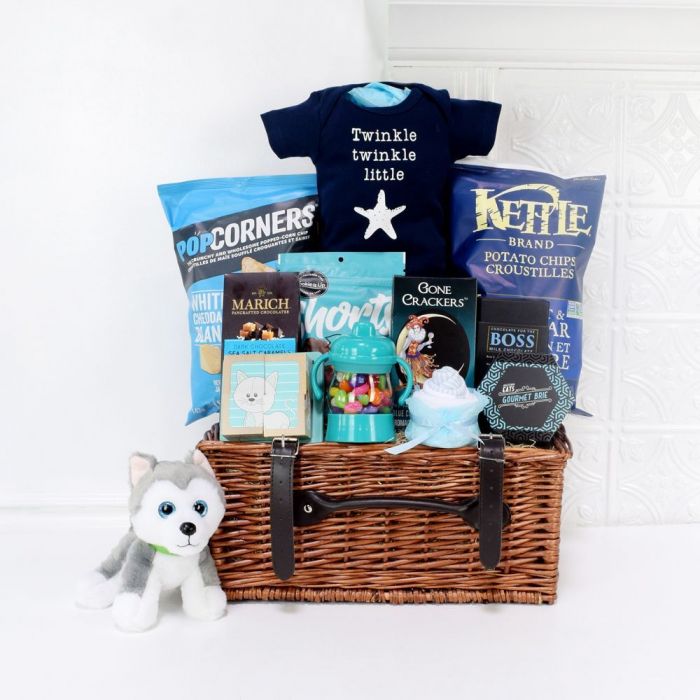 Little Puppy Newborn Gift Basket from California Baskets - California Delivery