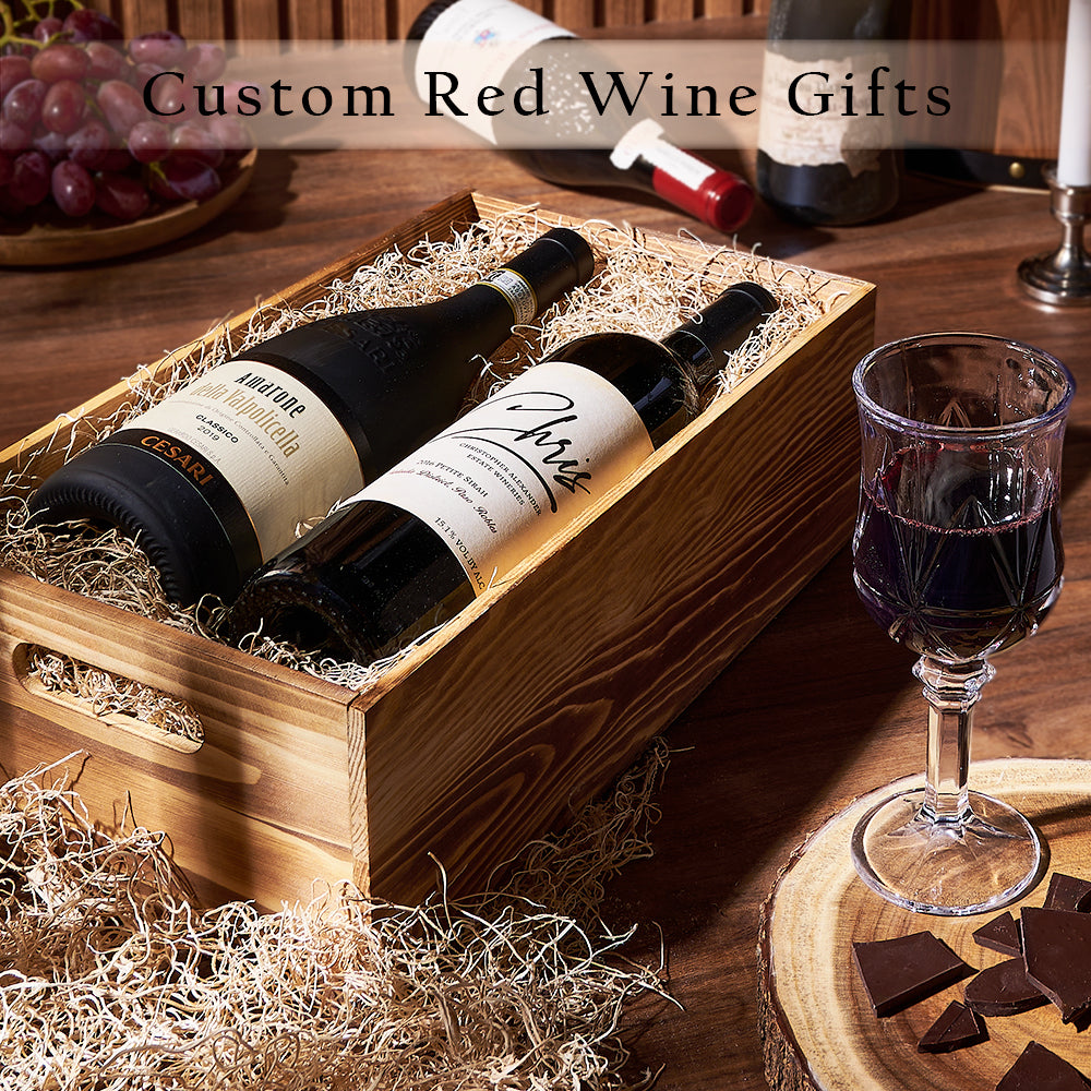 Red Wine Gifts from California Baskets - Wine Gift Basket - California Delivery