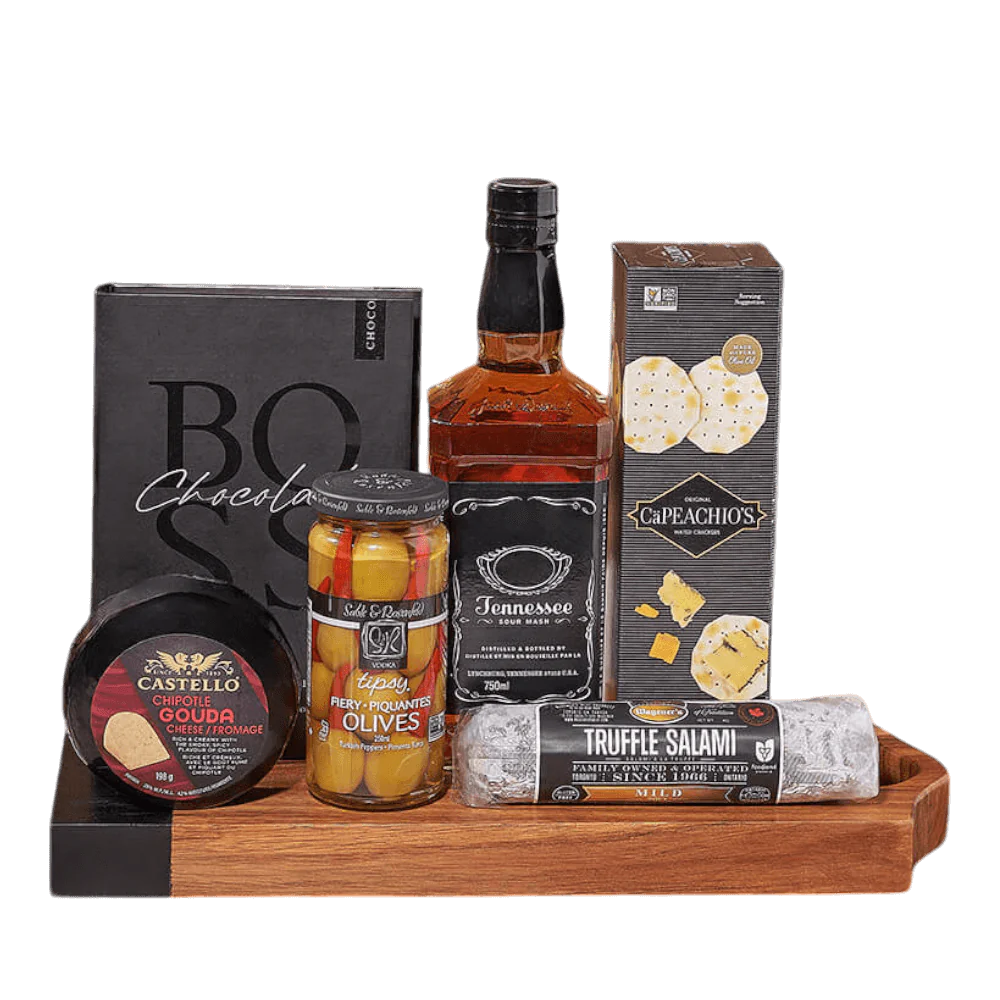 Salami, Cheese & Wine Basket Delivery California