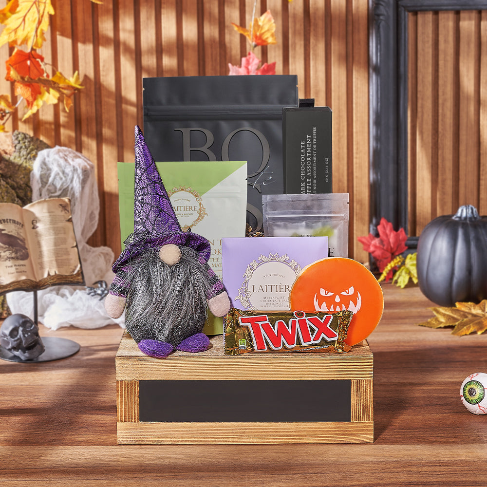 Witch’s Gourmet Gift Basket, halloween gift, halloween, candy gift, candy, chocolate gift, chocolate, California delivery