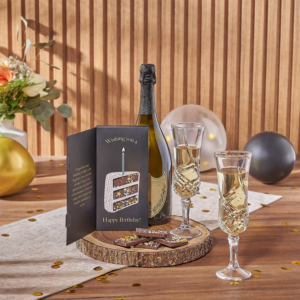 Wonderful Birthday Champagne Gift Set, champagne gift, champagne, sparkling wine gift, sparkling wine, birthday gift, birthday, California delivery