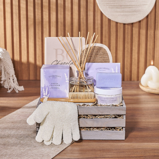 Radiant & Lavish Spa Gift Set - Spa gift basket - California delivery