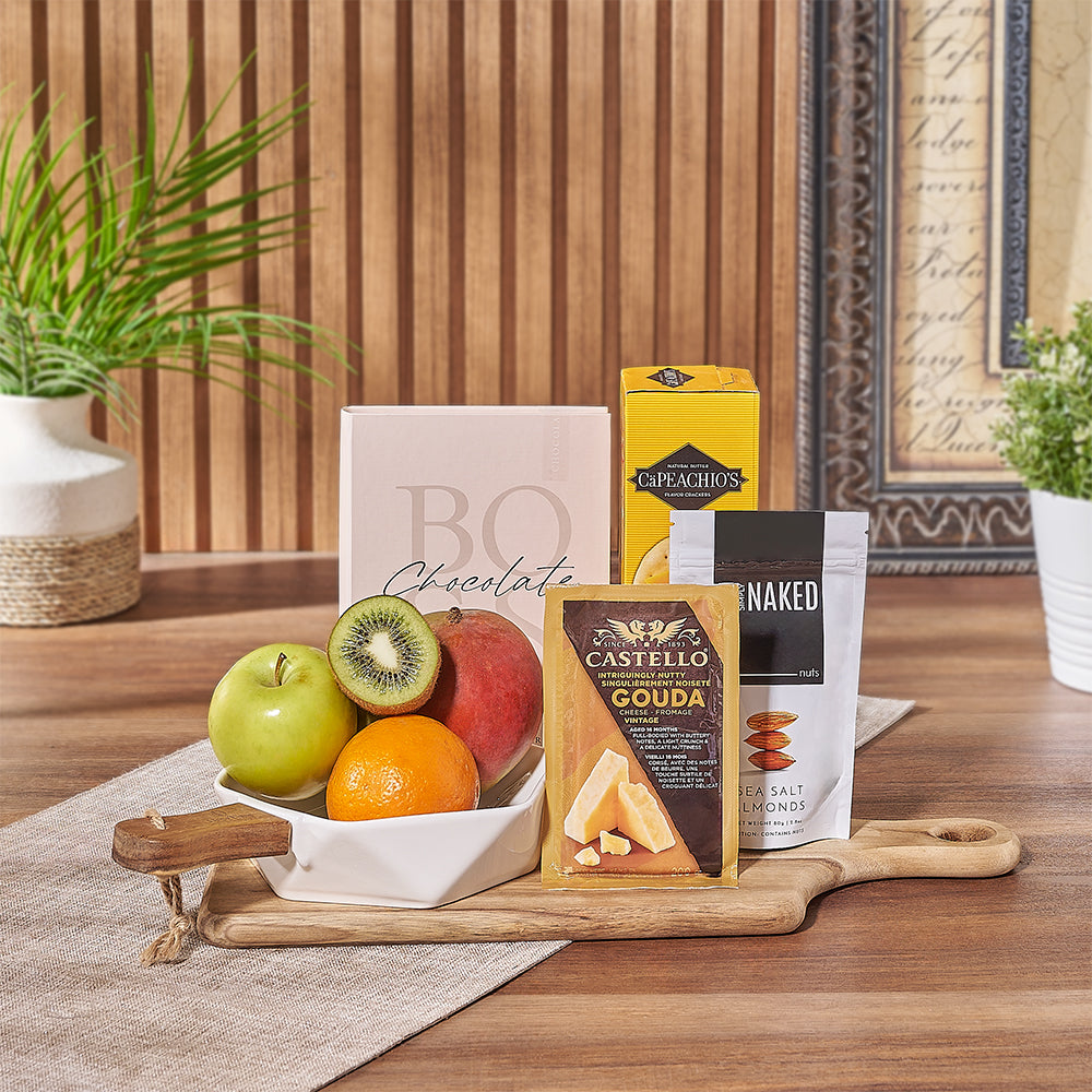 Elevate your celebrations with the Fresh &amp; Fruity Gift Basket, California delivery 