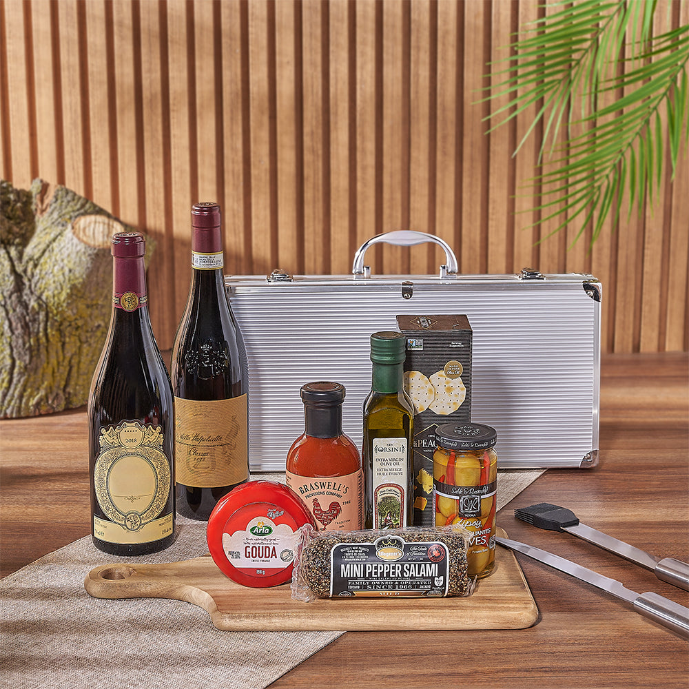 Gift basket assembly and packaging process