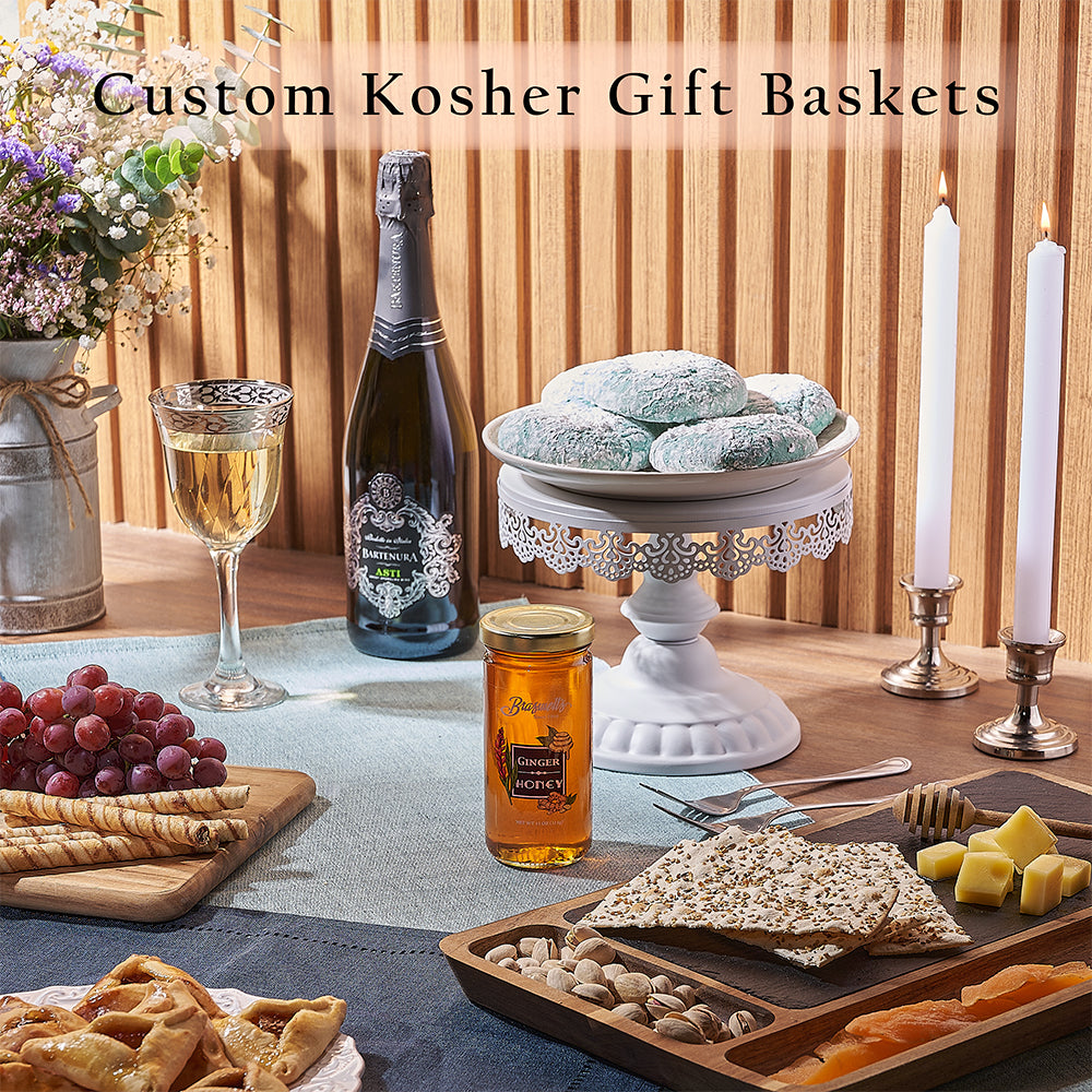 Our Custom Kosher Gift Basket is definitely going to be the perfect gift every time, California delivery 