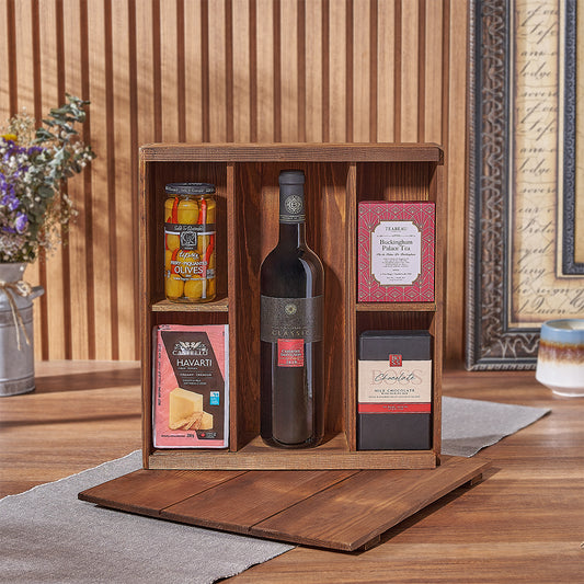 Elevate any occasion with the Deluxe Kosher Wine Box from California Baskets - California delivery