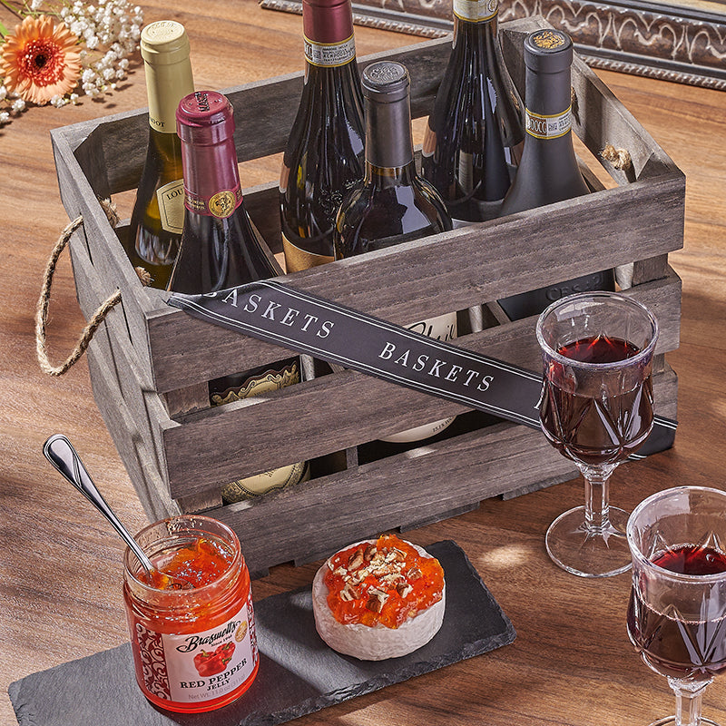 Gift basket components prepared for customization