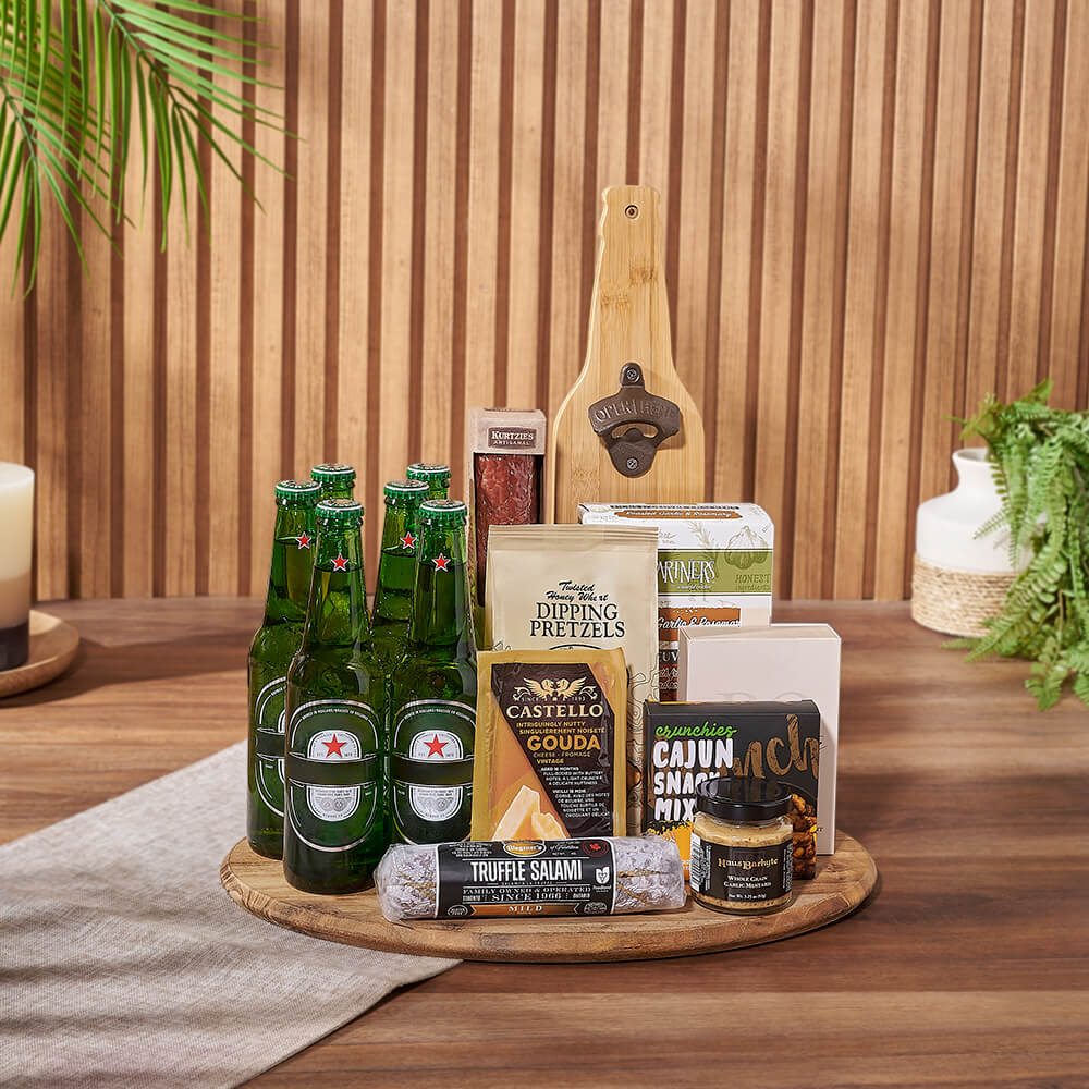 Beer & Cheese Lover's Basket, beer gift, beer, charcuterie gift, charcuterie, California  delivery