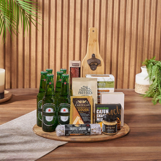 Beer & Cheese Lover's Basket, beer gift, beer, charcuterie gift, charcuterie, California  delivery