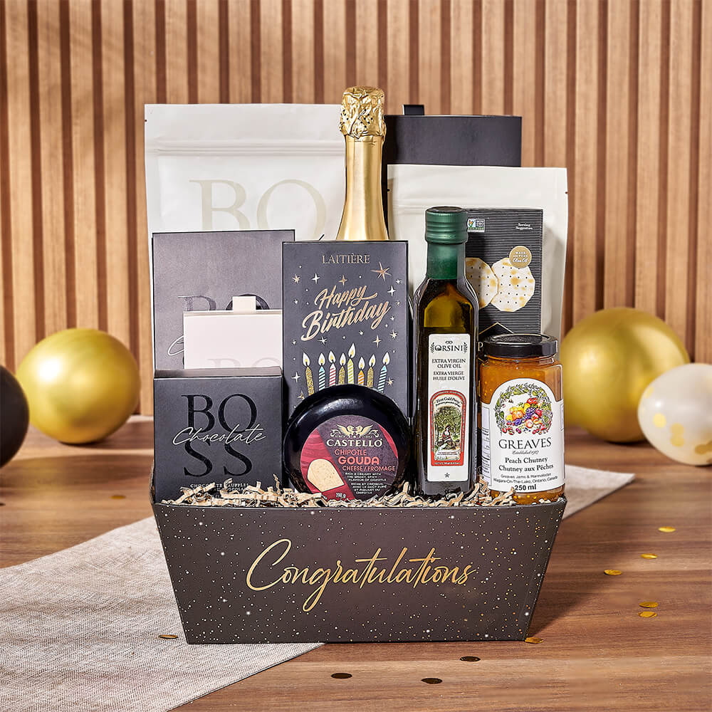 Birthday Party & Champagne Gift, champagne gift, champagne, sparkling wine gift, sparkling wine, chocolate gift, chocolate, California delivery