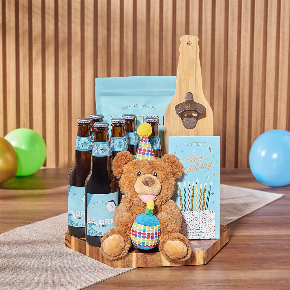 Birthday &amp; Beer Gift Board, birthday gift, birthday, beer gift, beer, chocolate gift, chocolate, California delivery