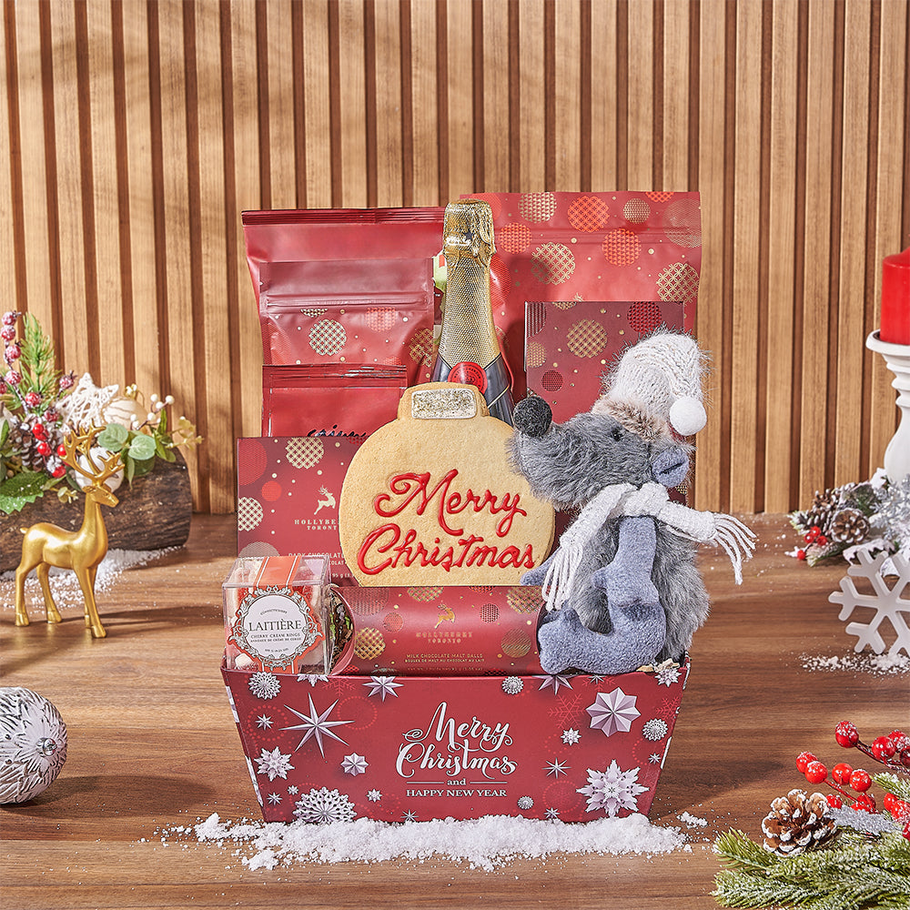 Bubbly Holiday Gift Set, champagne gift, champagne, christmas gift, christmas, holiday gift, holiday, California delivery