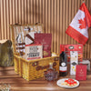 Canada Day Picnic Gift Basket, canada day gift, canada day, wine gift, wine, chocolate gift, chocolate, California delivery