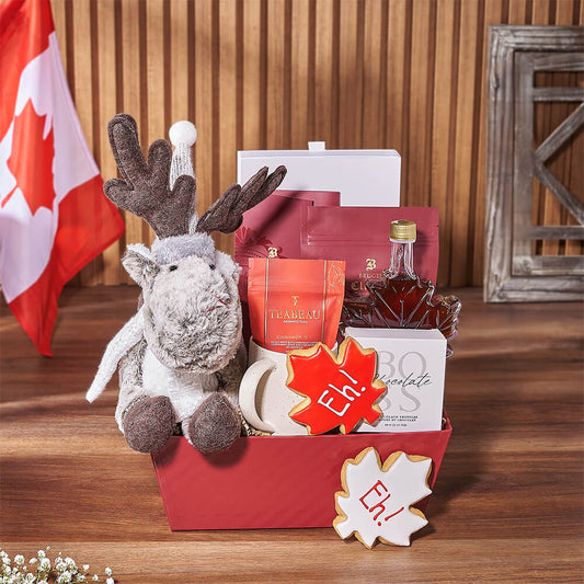 Canada Day Tea & Treat Gift, canada day gift, canada day, tea gift, tea, cookie gift, cookie, California delivery