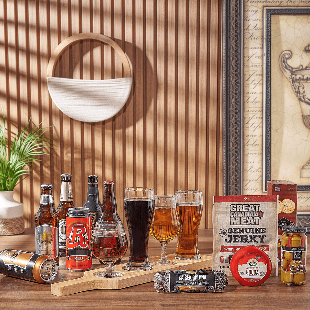 Charcuterie &amp; Beer Flight Gift, beer gift, beer, charcuterie gift, charcuterie, beer flight gift, beer flight, California delivery