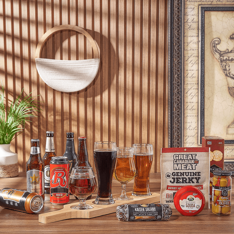 Charcuterie & Beer Flight Gift, beer gift, beer, charcuterie gift, charcuterie, beer flight gift, beer flight, California delivery