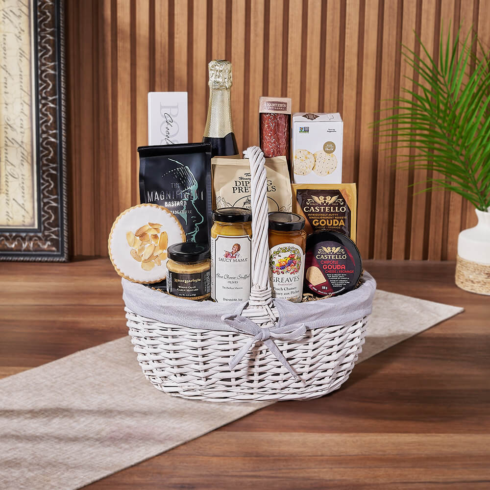 Cheese, Chutney & Champagne Gift Set, champagne gift, champagne, sparkling wine gift, sparkling wine, charcuterie gift, charcuterie, California delivery