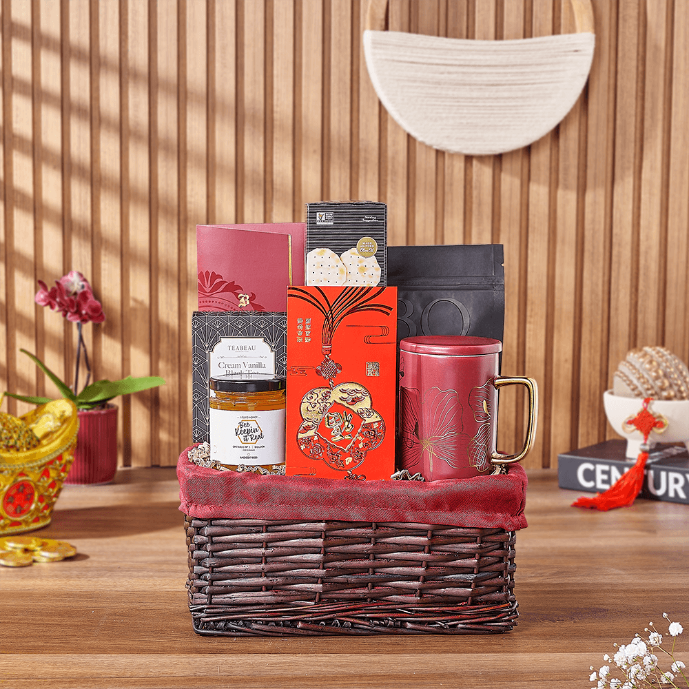 Chinese New Year Tea Time Gift, chinese new year gift, chinese new year, lunar new year gift, lunar new year, tea gift, tea, California delivery