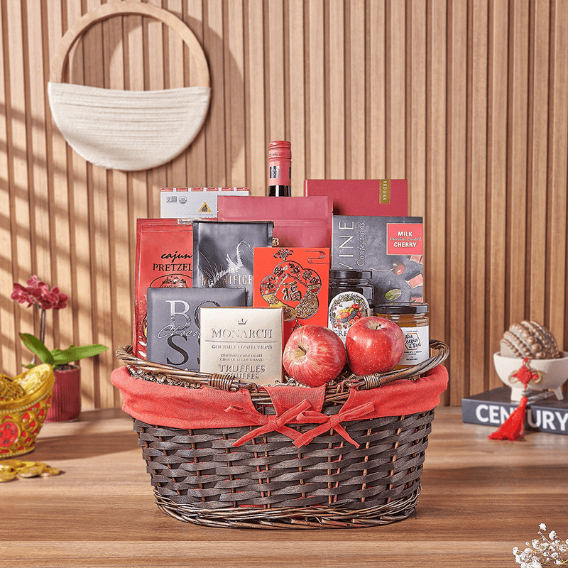 Chinese New Year Wine & Feast Gift, wine gift, wine, chinese new year gift, chinese new year, lunar new year gift, lunar new year, California delivery