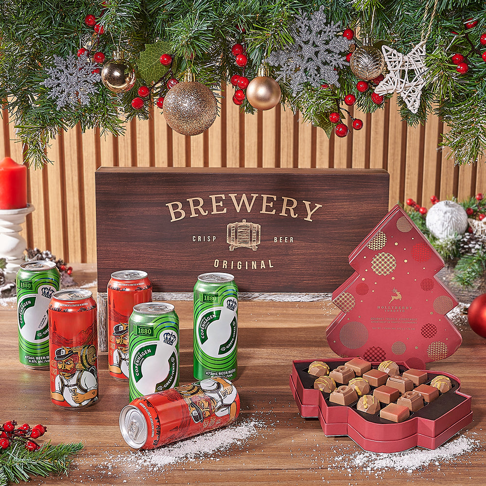 Christmas Cheer &amp; Beer Gift Set, christmas gift, christmas, beer gift, beer, craft beer gift, craft beer, California delivery