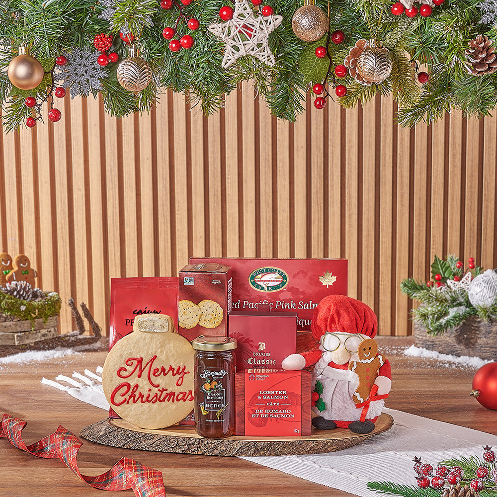 Christmas Gourmet Salmon Gift, Christmas gift, Christmas, holiday gift, holiday, chocolate gift, chocolate, California delivery