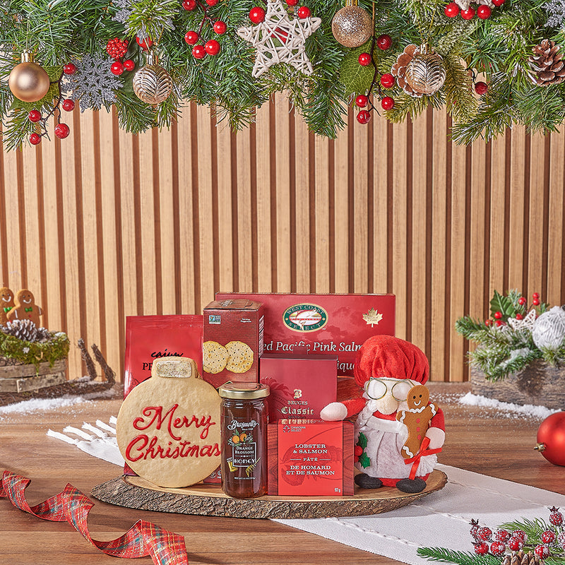Christmas Gourmet Salmon Gift, Christmas gift, Christmas, holiday gift, holiday, chocolate gift, chocolate, California delivery