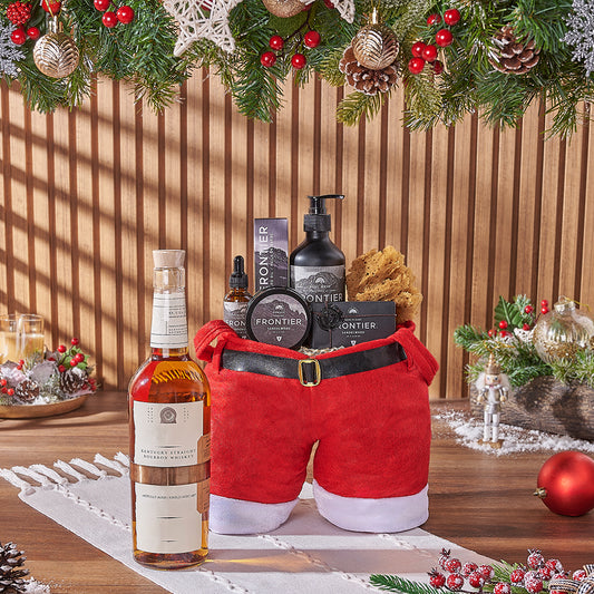 Christmas Liquor & Spa Gift Bag, liquor gift, liquor, spa gift, spa, Christmas gift, Christmas, men's spa gift, men's spa, California delivery