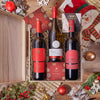 Christmas Wine Trio, wine gift, wine, chocolate gift, chocolate, cheese gift, cheese, California delivery