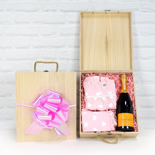 Congratulations On A Baby Girl Crate from California Baskets - Baby Gift Basket - California Delivery