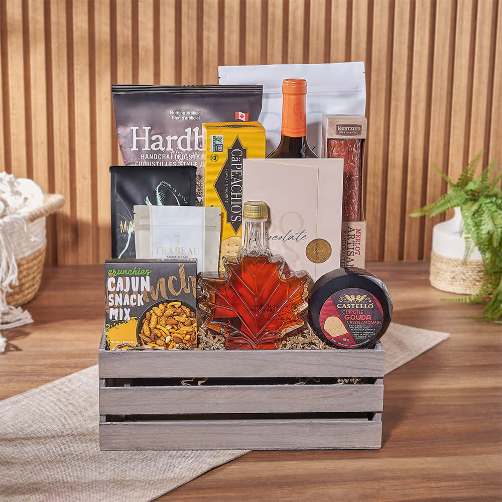 Crunch & Flavor Gourmet Feast, gourmet gift, gourmet, wine gift, wine, chocolate gift, chocolate, snack gift, snack, California delivery
