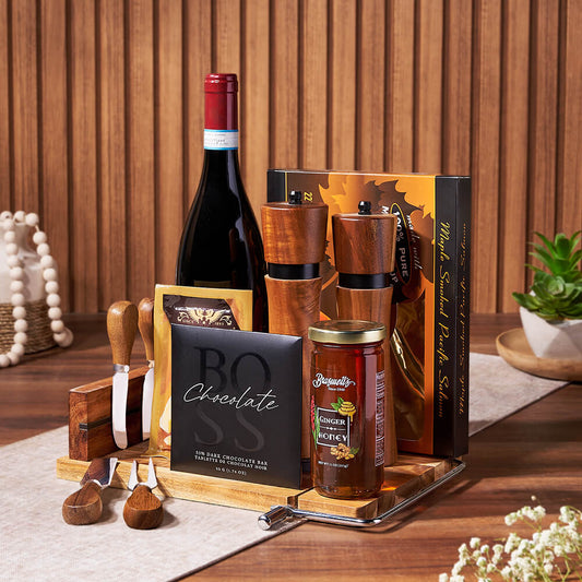 Decadent Smoked Salmon Wine Board, wine gift, wine, cheese gift, cheese, cheese board gift, cheese board, California delivery