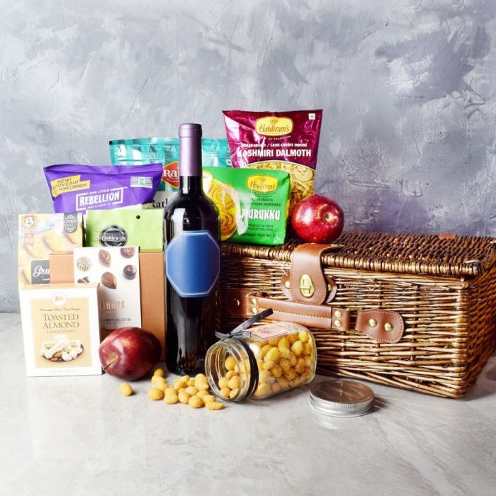 Diwali Gift Basket With Sparkling Gifts &amp; Goodies from California Baskets-California Delivery