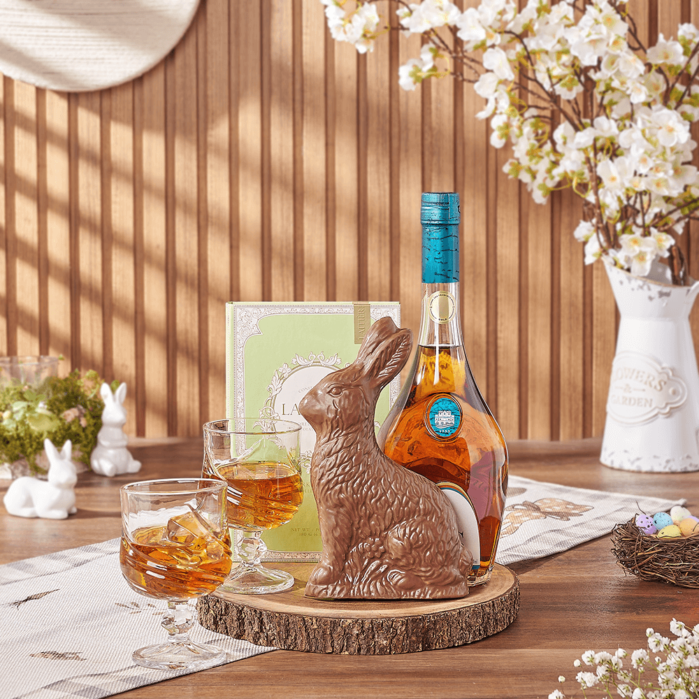 Easter Spirits &amp; Chocolate Gift, easter gift, easter, liquor gift, liquor, chocolate gift, chocolate, California delivery