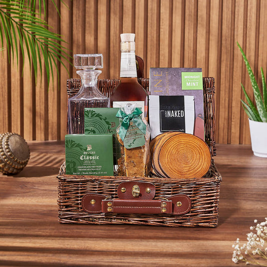 The Elaborate Liquor & Decanter Gift is a truly stunning gift for any occasion, California delivery
