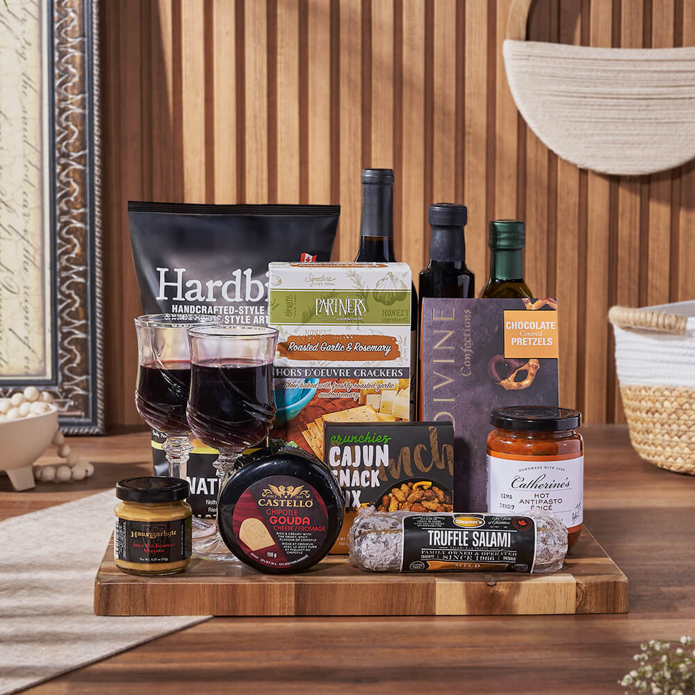Etobicoke Wine &amp; Cheese Gift Basket, wine gift, wine, charcuterie gift, charcuterie, cheese gift, cheese, California delivery