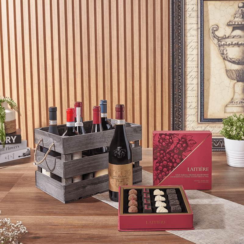 Exceptional Wine Gift Crate - Premium Wines from California Baskets - Wine Gift Basket - California Delivery