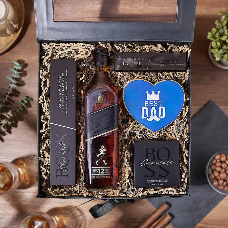 Father’s Day Spirits & Sweets Box, fathers day gift, fathers day, cookie gift, cookie, chocolate gift, chocolate, California delivery