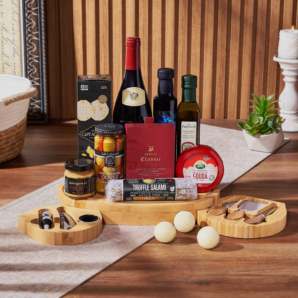 Golf Lover Snack Board, golf gift, golf, wine gift, wine, charcuterie gift, charcuterie, cheese gift, cheese, California delivery