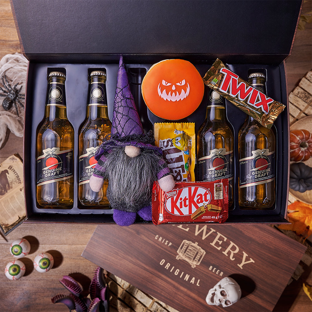 Halloween Candy &amp; Beer Gift, candy gift, candy, beer gift, beer, halloween gift, halloween, California delivery