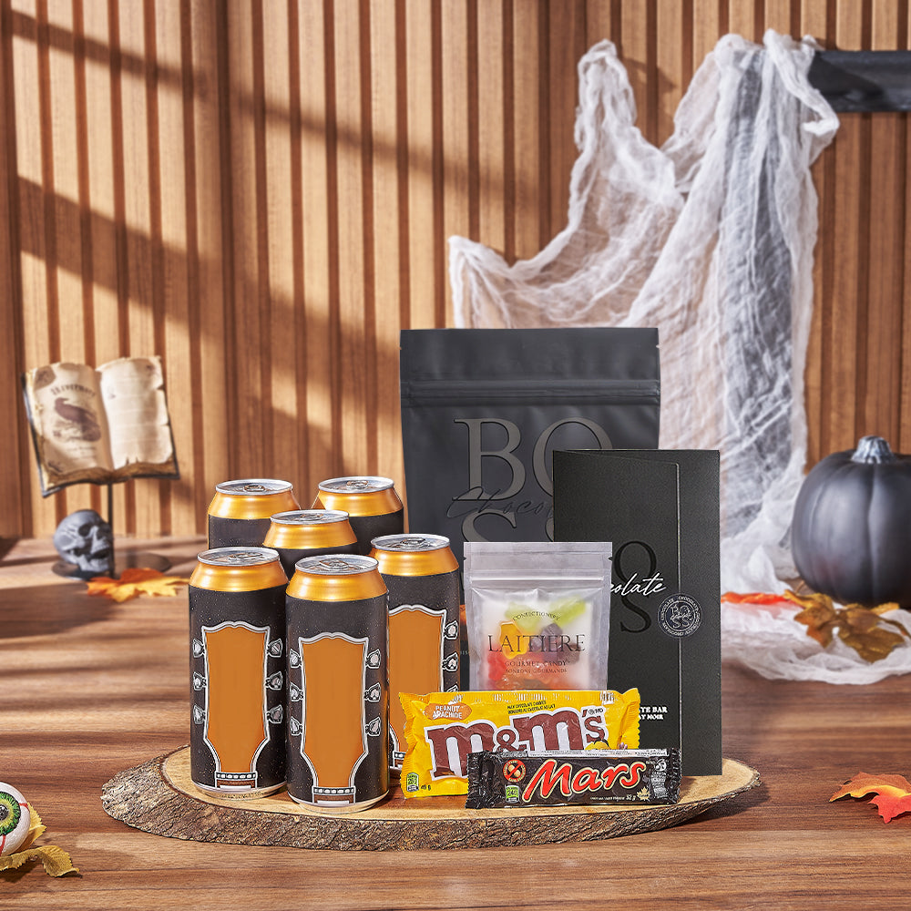 Halloween Popcorn &amp; Craft Beer Gift, craft beer gift, craft beer, beer gift, beer, halloween gift, halloween, California delivery