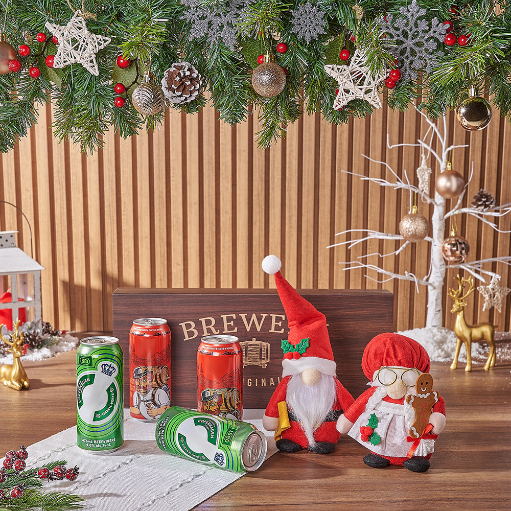 Happy Holidays Craft Beer &amp; Santa Gift, craft beer gift, craft beer, christmas gift, christmas, California delivery