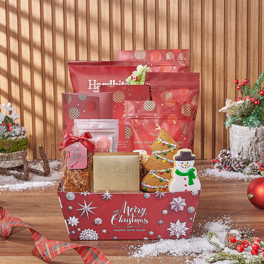 Holiday Cozy Classics Gift Set, christmas gift, christmas, chocolate gift, chocolate, cookie gift, cookie, California delivery