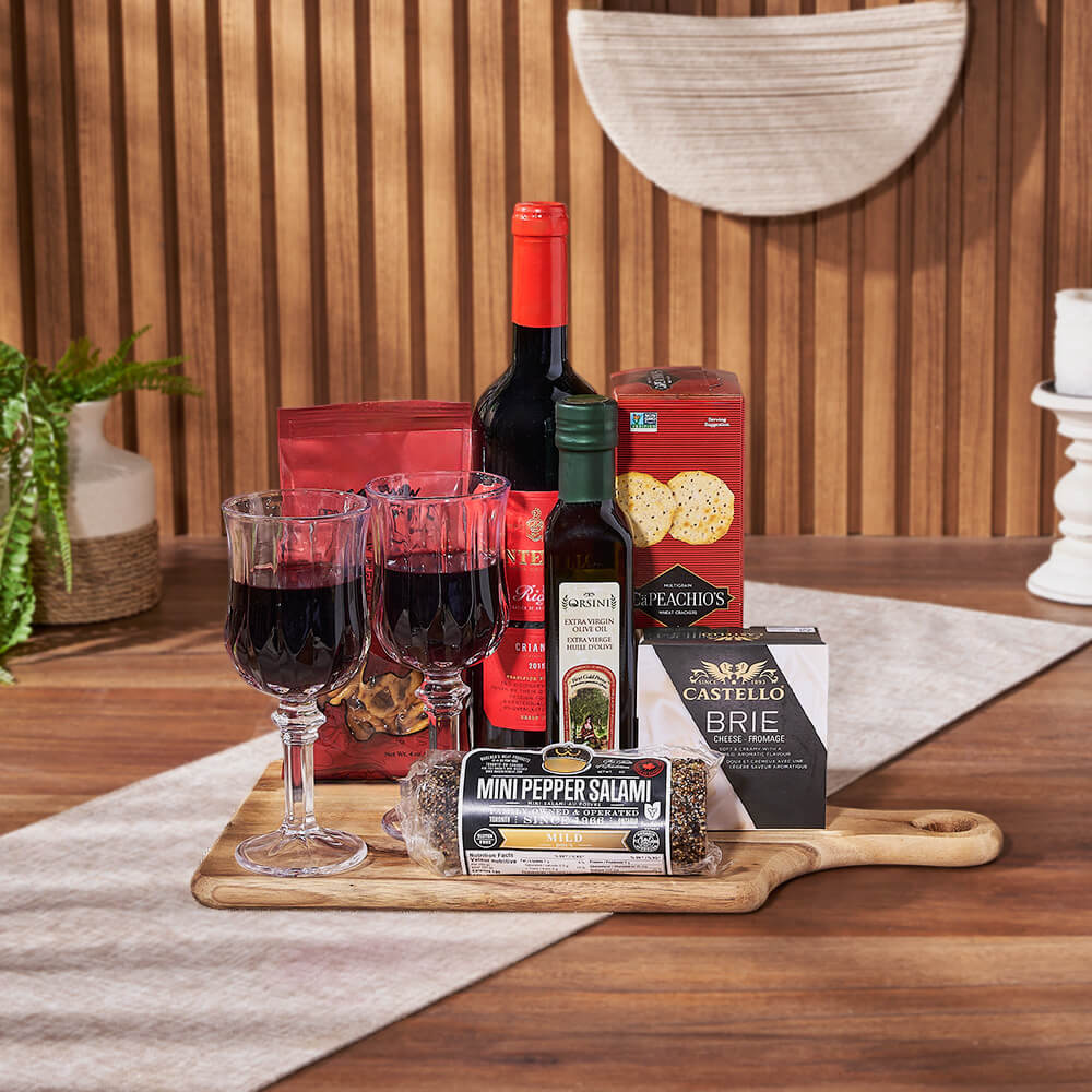 Love for Wine & Cheese Board, wine gift, wine, cheese gift, cheese, charcuterie gift, charcuterie, California delivery