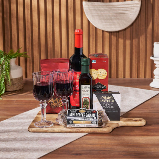 Love for Wine & Cheese Board, wine gift, wine, cheese gift, cheese, charcuterie gift, charcuterie, California delivery